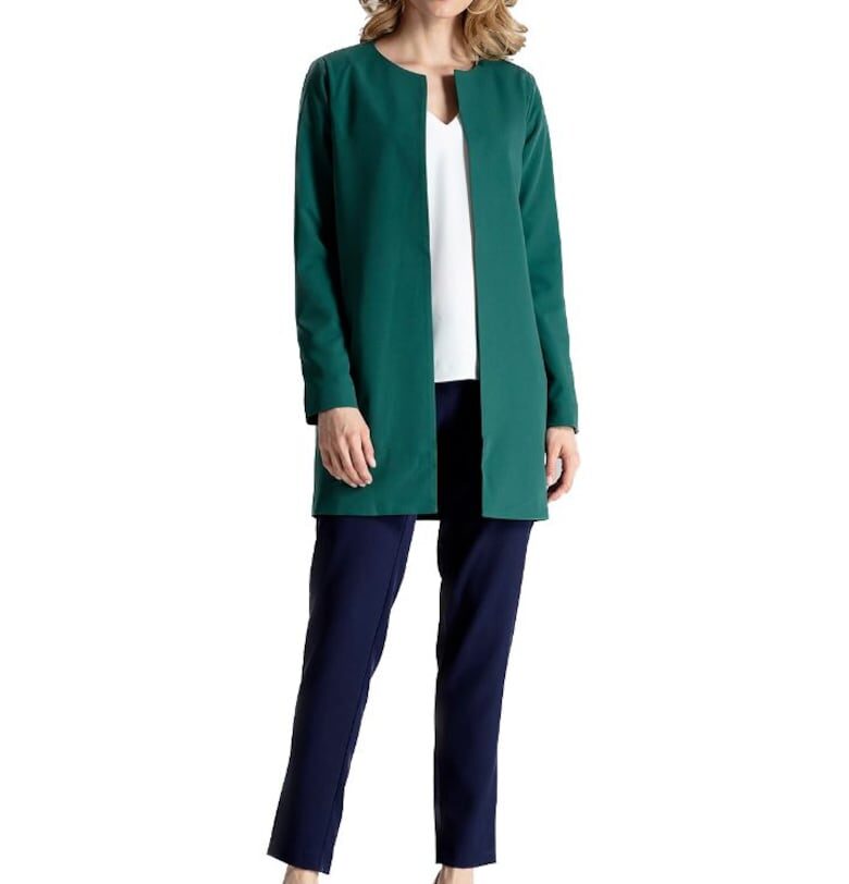 Дамско вълнено яке Helaivance M551 зелено - Зелен Figl