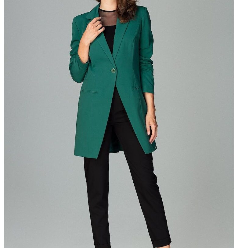 Дамско дълго яке  Javonte - Green - Зелен Lenitif