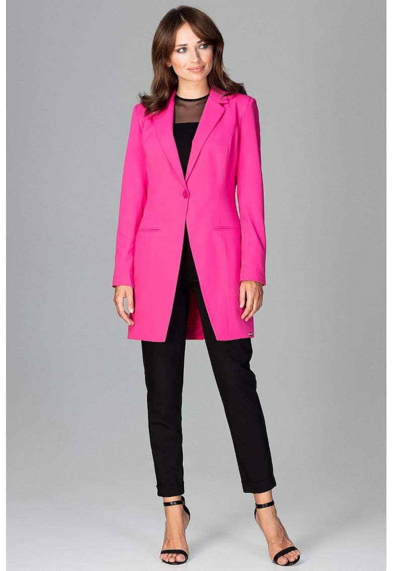 Дамско дълго яке - Ленитиф - Явонте - Розово - Розово Lenitif