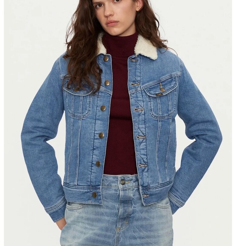 Дамско дънково яке -  112355437 - Син Lee