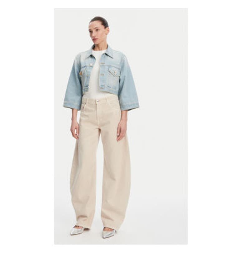 Дамско дънково яке  DD5097 - Памук - Светлосин - Светлосин VICOLO