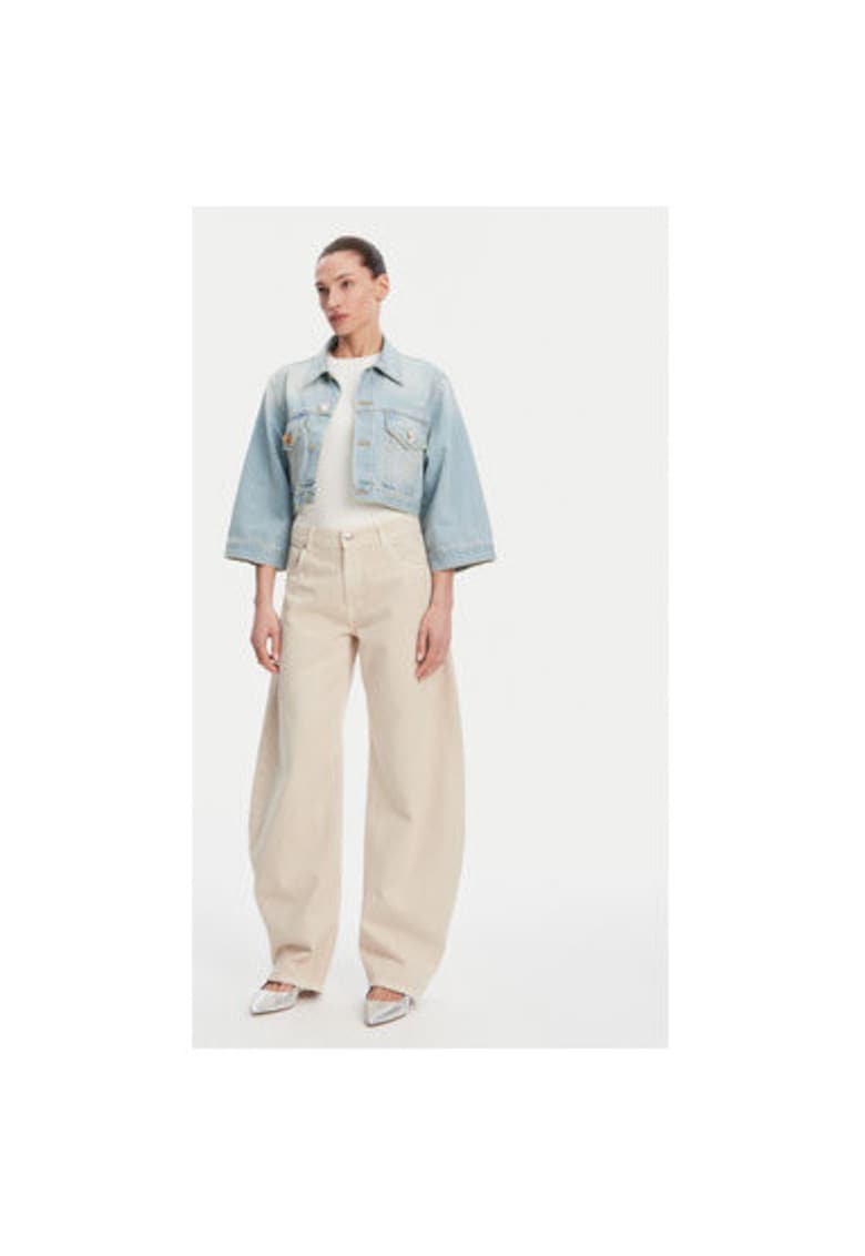 Дамско дънково яке DD5097 - Памук - Светлосин - Светлосин VICOLO