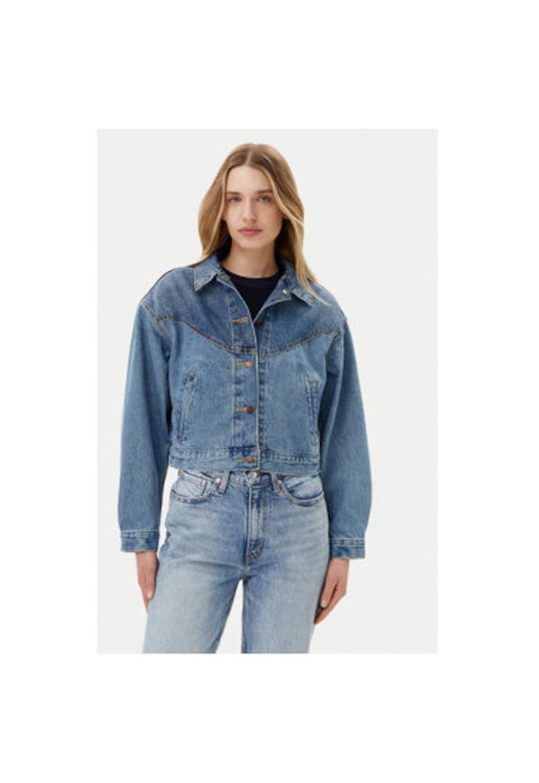 Дамско дънково яке размер S - 001WO-0000 - памук - син - Син Levis