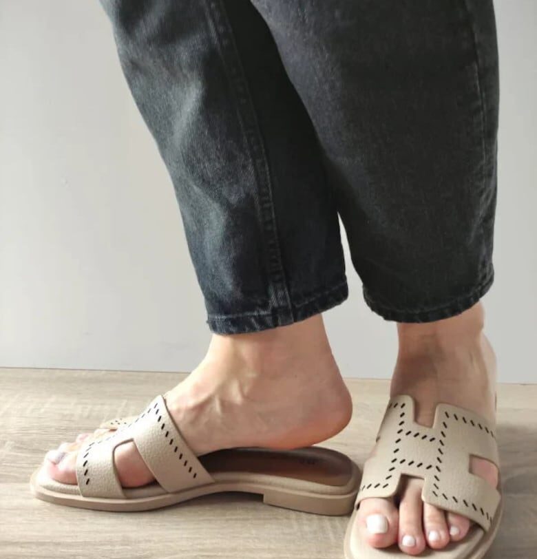 Дамско ежедневно сабо  60029A 52-N Бежов - Бежов Pass