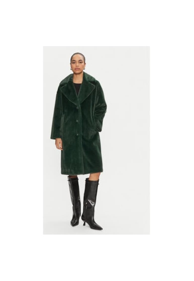 Дамско кожено палто - 304217180 - Полиестер - Зелено - Зелен JOSEPH RIBKOFF