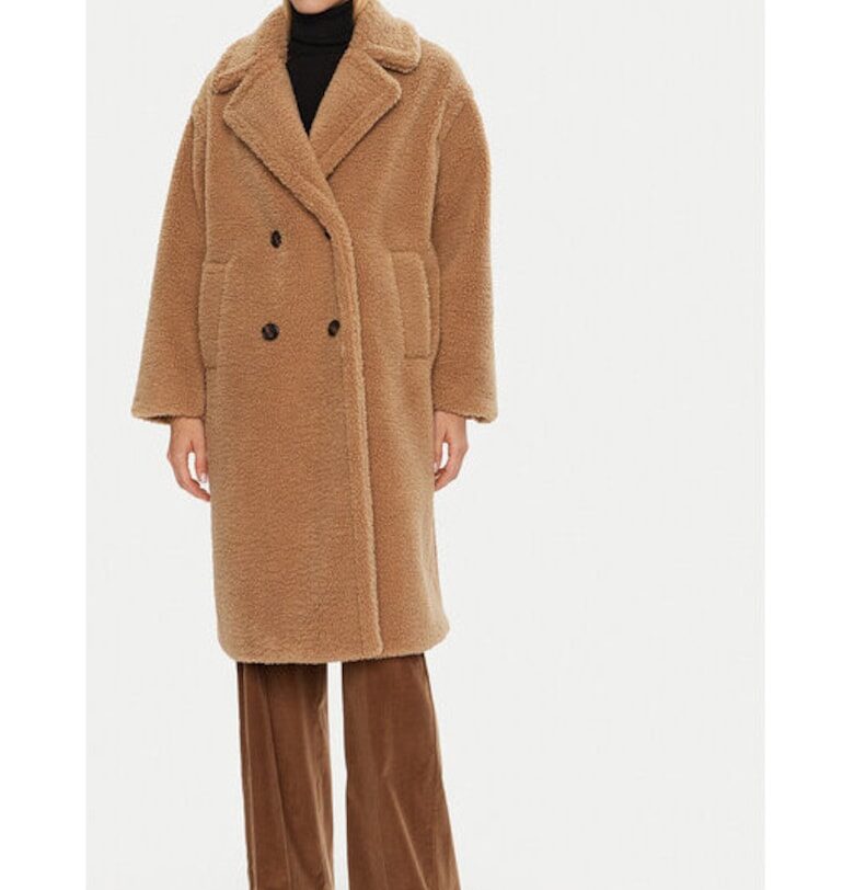 Дамско кожено палто -  304347313 - Полиестер - Бежов - Бежов Joop