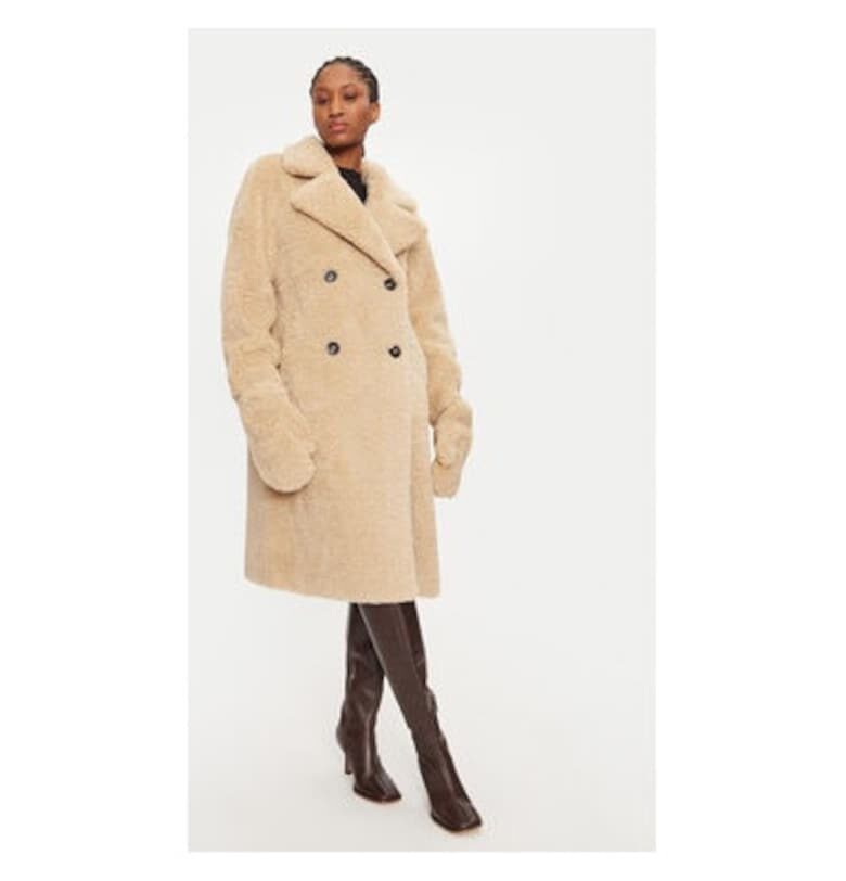 Дамско кожено палто - Ринасименто - 304907074 - Полиестер - Бежов - Бежов Rinascimento