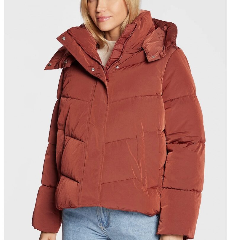 Дамско модерно пухено яке  K20K204693 - Оранжев CALVIN KLEIN