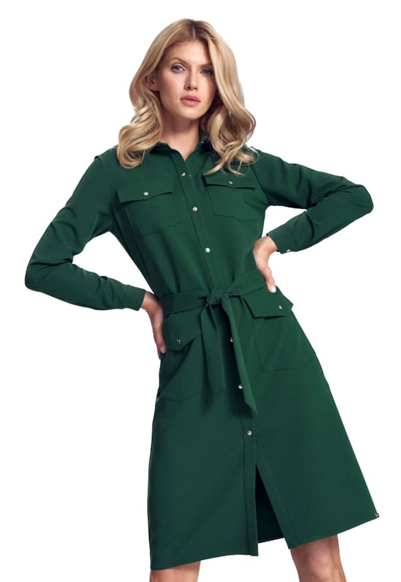 Дамско облекло Plaid Astonnan M706 Green - Зелен Figl