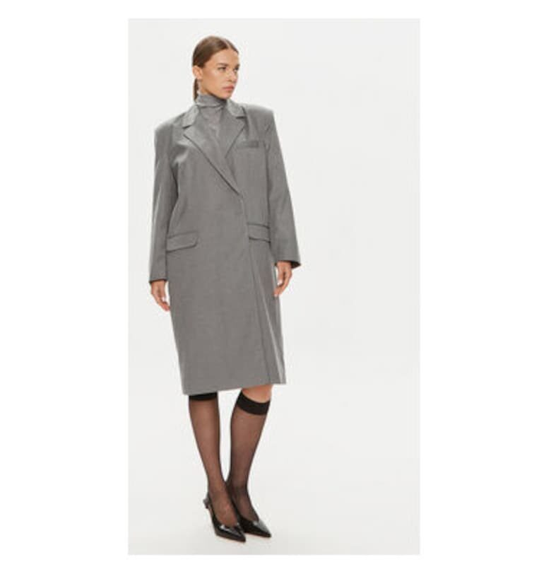 Дамско палто - 2-ри ден - 304354182 - Тенсел/Рейон - Сиво - Сив 2ndday