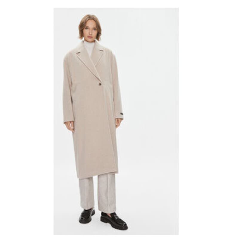 Дамско палто -  302975228 - вълна/полиестер - бежово - Бежов Birgitte Herskind