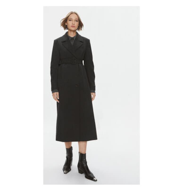 Дамско палто -  302975563 - Полиестер/Вълна - Сиво - Сив Birgitte Herskind