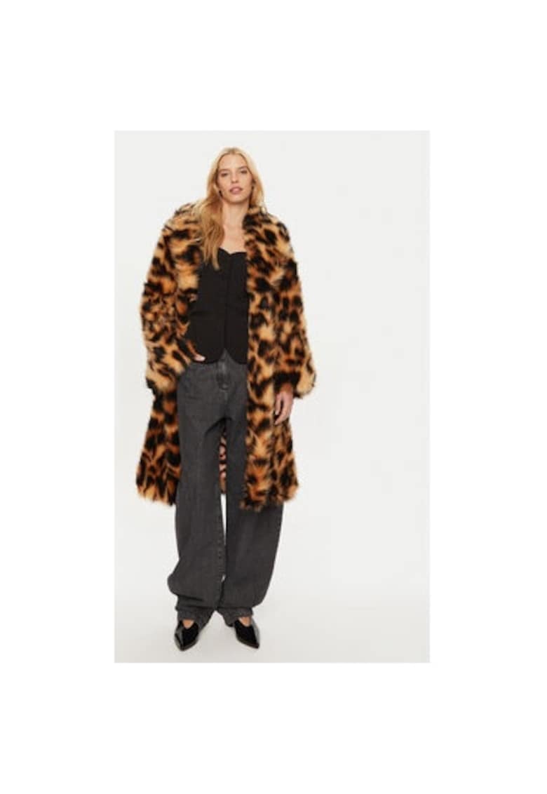 Дамско палто - 303521288 - Акрил - Многоцветно - Многоцветен ROTATE