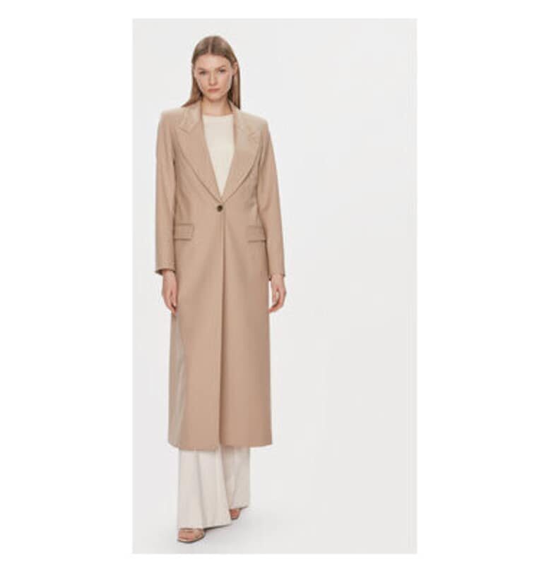 Дамско палто -  303619626 - Полиестер/Вълна - Бежово - Бежов IVY OAK