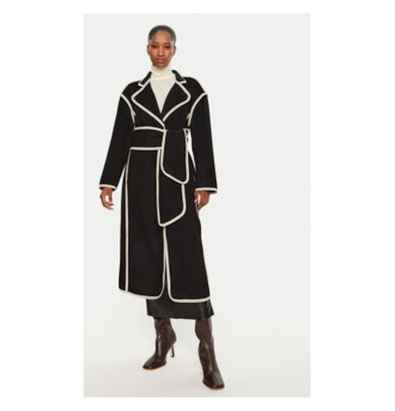 Дамско палто -  304010033 - Вълна/Полиестер - Черно - Черен Bruuns Bazaar