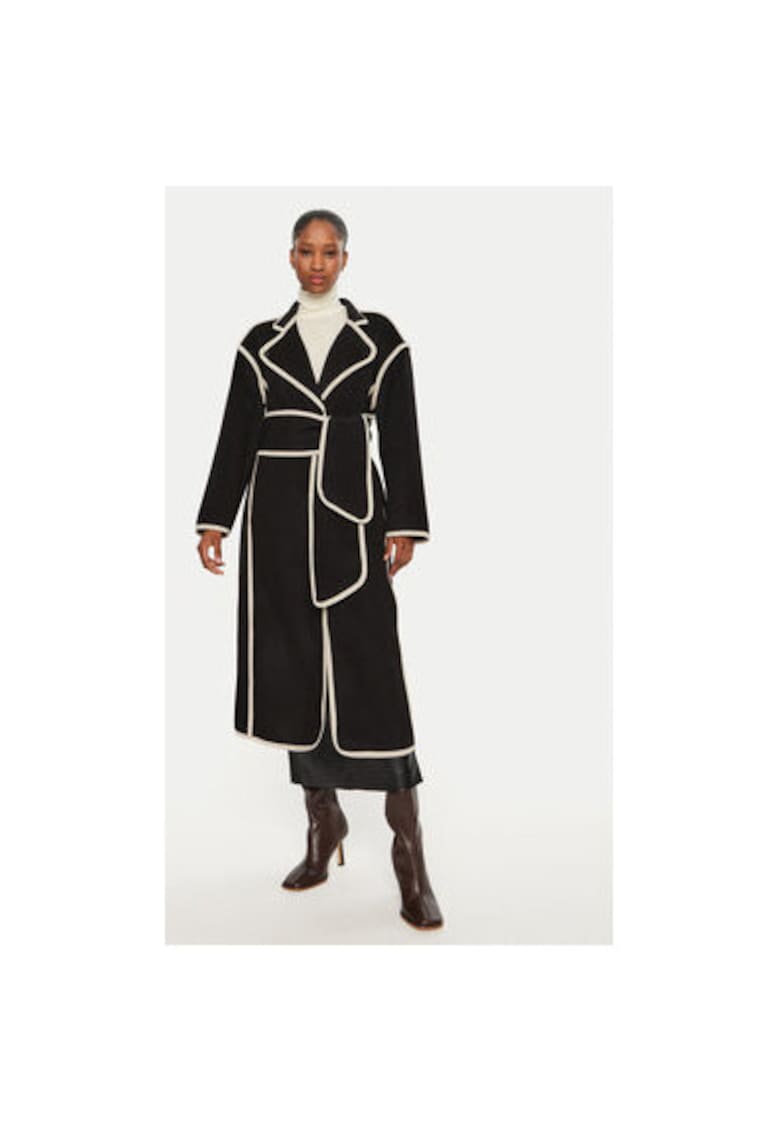 Дамско палто - 304010033 - Вълна/Полиестер - Черно - Черен Bruuns Bazaar