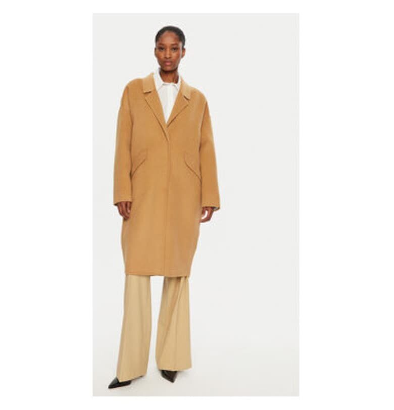 Дамско палто -  304302459 - Вълна/Полиестер - Бежов - Бежов United Colors of Benetton