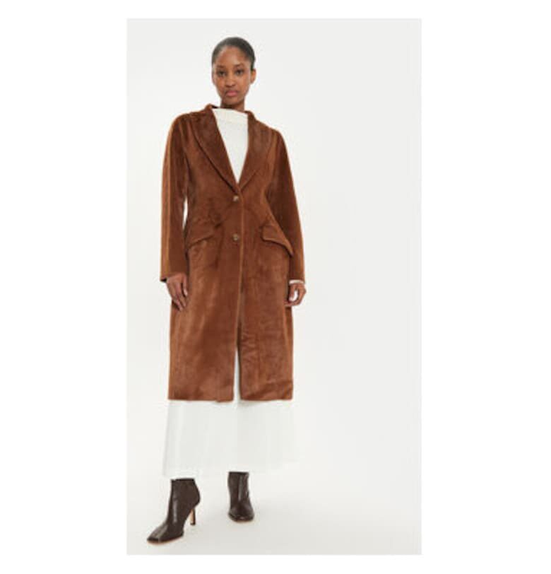 Дамско палто -  304449178 - Полиестер - Кафяв - Кафяв Fracomina