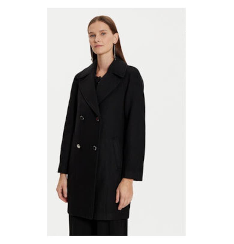 Дамско палто -  304480447 - Вълна/Полиестер/Акрил - Черно - Черен Morgan