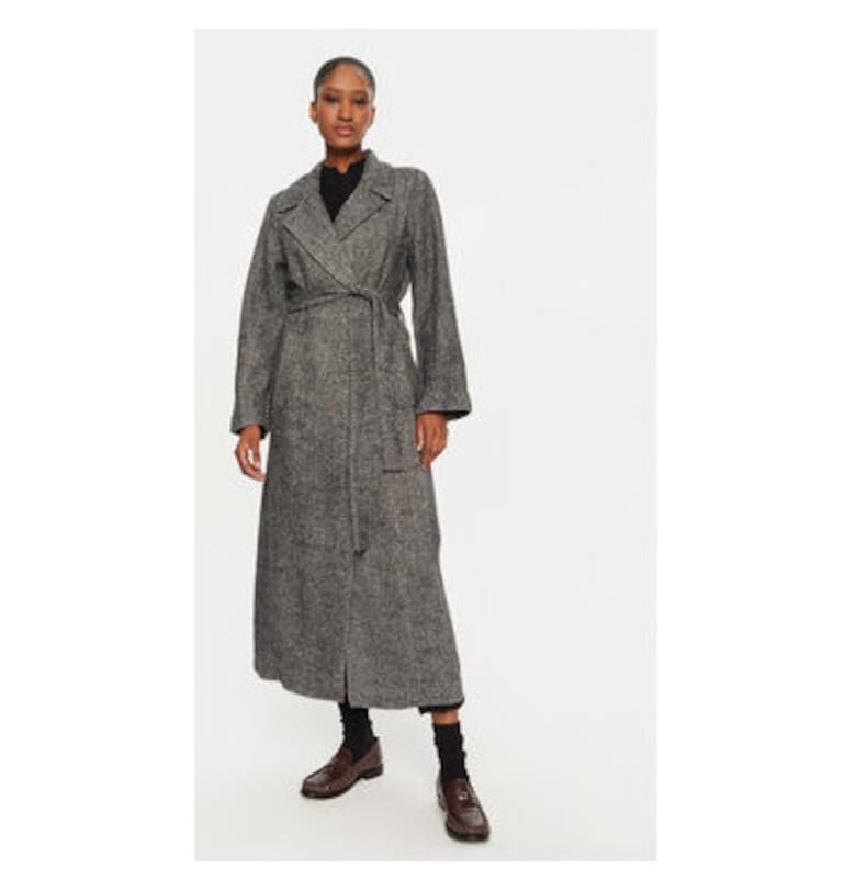 Дамско палто -  304524806 - Полиестер - Сиво - Сив Oui