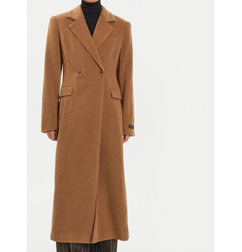 Дамско палто -  304550447 - Вълна/Рециклиран полиестер - Кафяво - Кафяв Birgitte Herskind