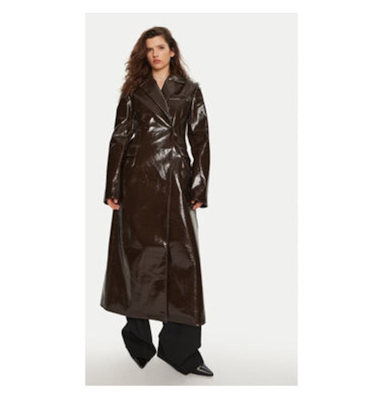 Дамско палто -  304550492 - вълна/полиуретан - кафяво - Кафяв Birgitte Herskind