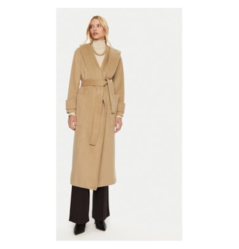 Дамско палто -  304776373 - Полиестер - Кафяв - Кафяв ARTIGLI