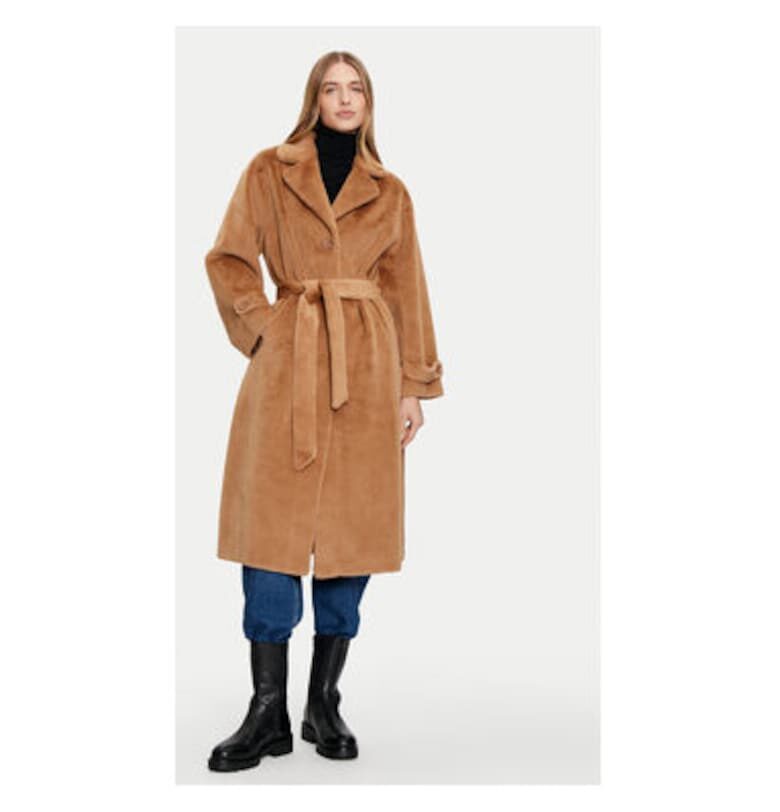 Дамско палто -  304801662 - Полиестер - Кафяв - Кафяв DIXIE