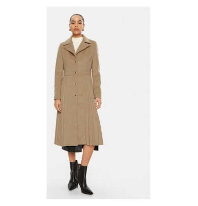 Дамско палто -  305158352 - Полиестер - Бежов - Бежов Rinascimento