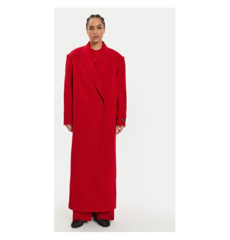 Дамско палто -  40% вълна - червено - 5381158 Birgitte Herskind