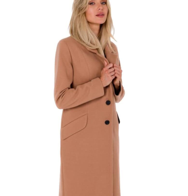 Дамско палто Crombie - Made of Emotion - Maduna - камел - Кафяв MOE