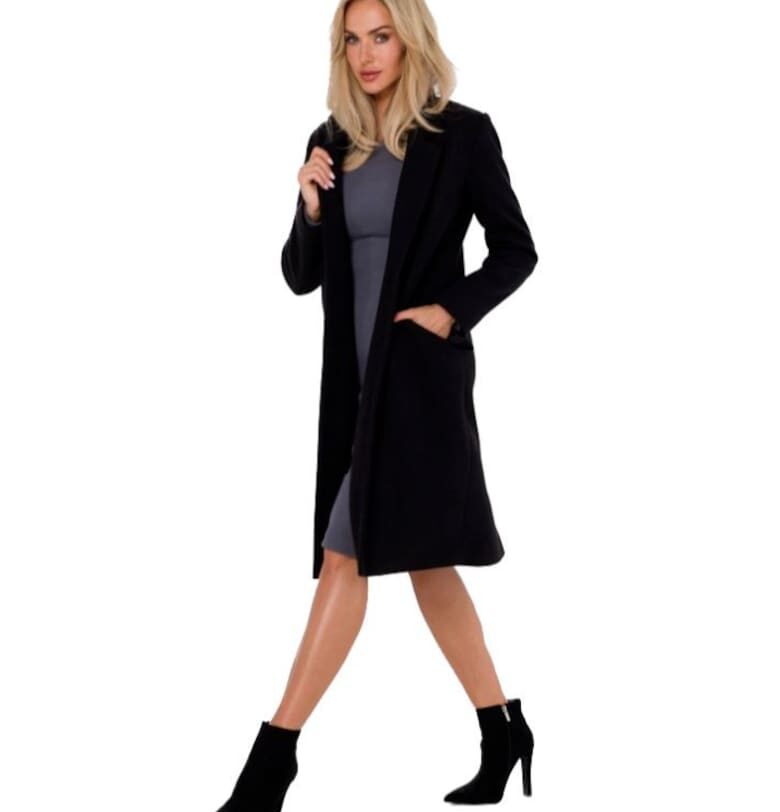 Дамско палто Crombie - Made of Emotion - Maduna - черно - Черен MOE