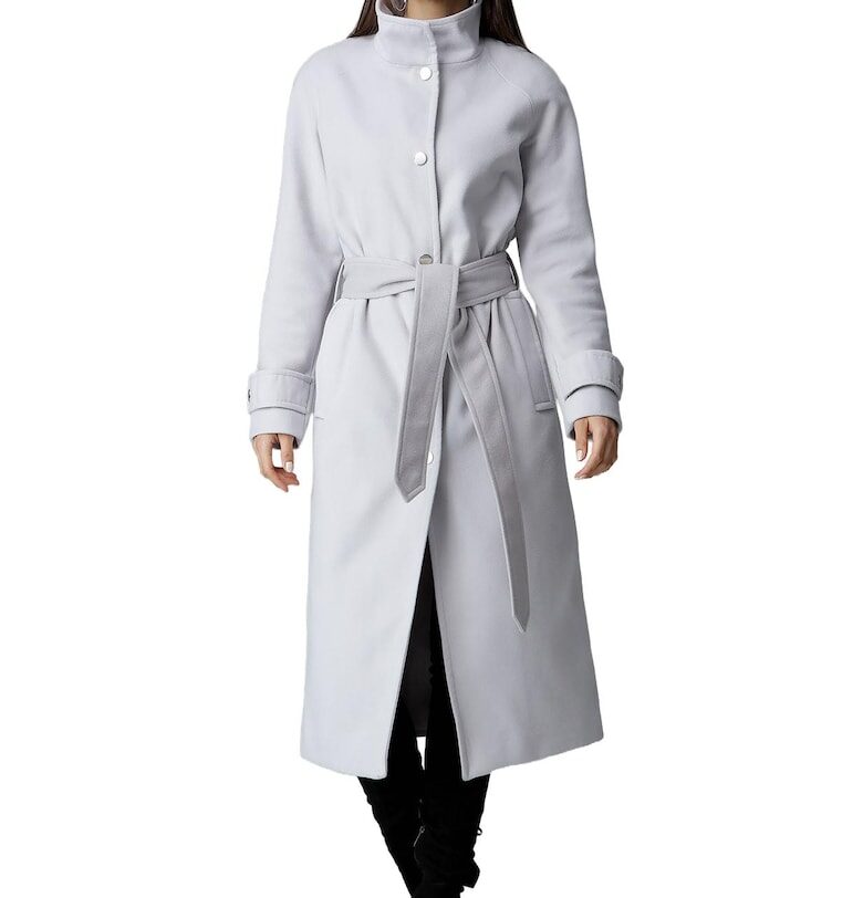 Дамско палто M624 -  Полиестер/Вискоза - Сив Figl