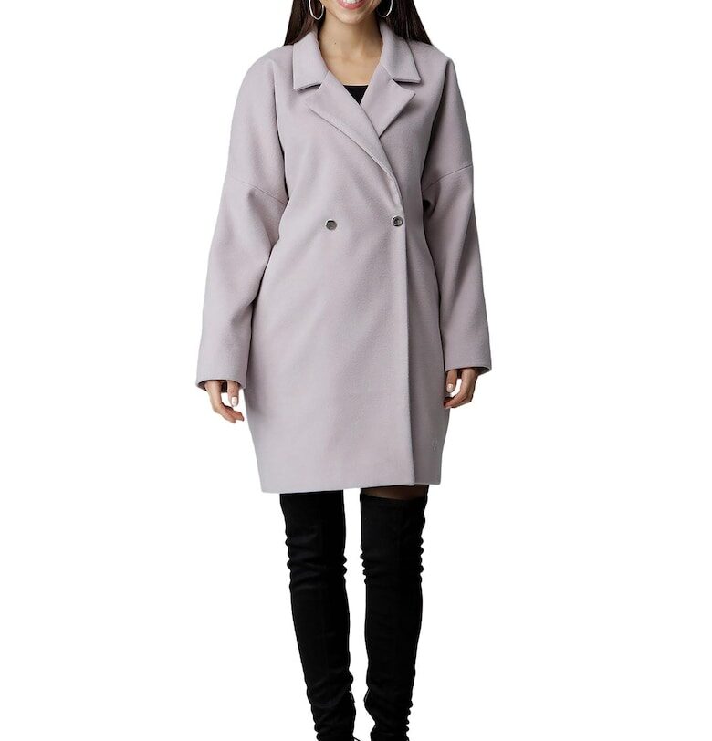 Дамско палто M625 -  Полиестер/Вискоза - Бежово - Figl