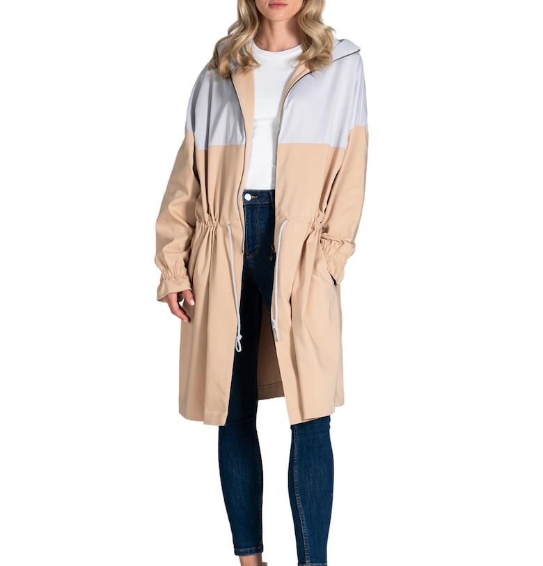 Дамско палто M817 -  Полиестер/Еластан - Бежово - Figl