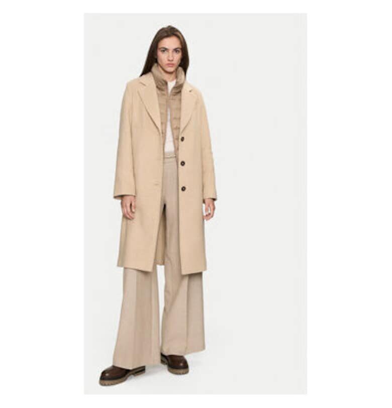 Дамско палто - Marc O'Polo - 304168918 - Вълна/Полиестер - Бежово - Бежов marc o polo