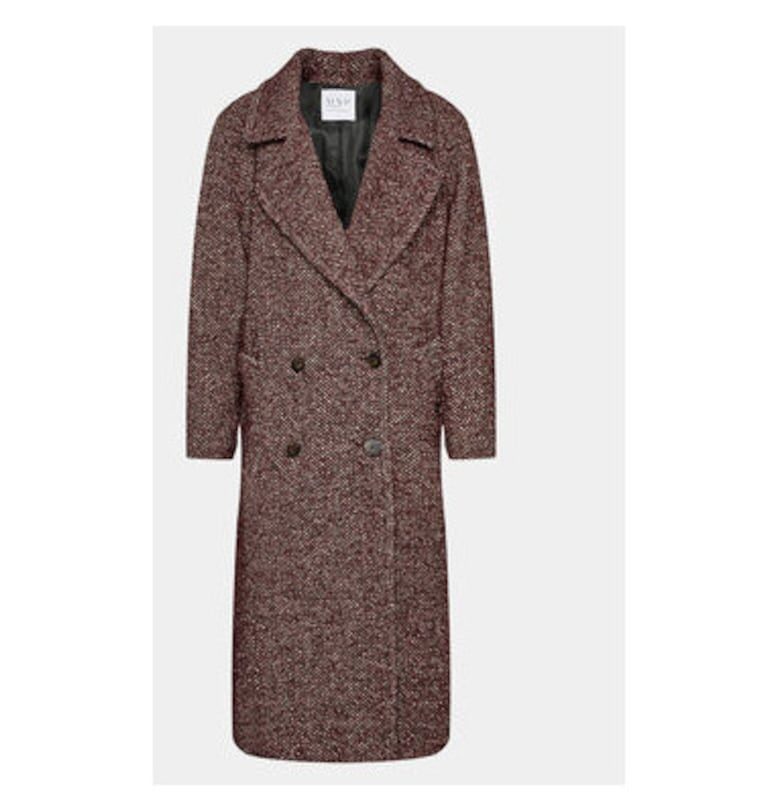 Дамско палто -  Wardrobe - 303180171 - Вълна/Полиестер/Текстил - Червено - Червен MVP