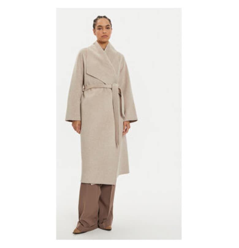 Дамско палто - Айви дъб - 304175671 - Вълна - Бежово - Бежов IVY OAK