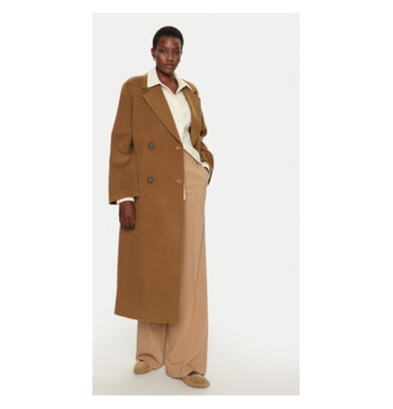 Дамско палто - Айви дъб - 304175701 - Вълна - Кафяв - Кафяв IVY OAK