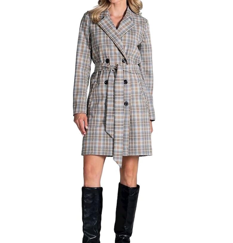 Дамско палто  полиестер/вискоза - многоцветно Figl