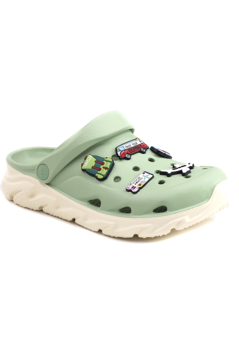 Дамско сабо 6432 РОЗОВО/СВЕТЛО ОРАНЖЕВО - Зелен Coqui