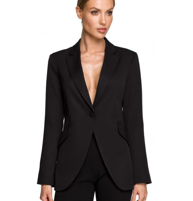 Дамско сако  Полиестер/Еластан - Черно MOE