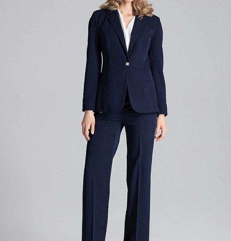 Дамско тъмносиньо сако - Тъмносин Figl