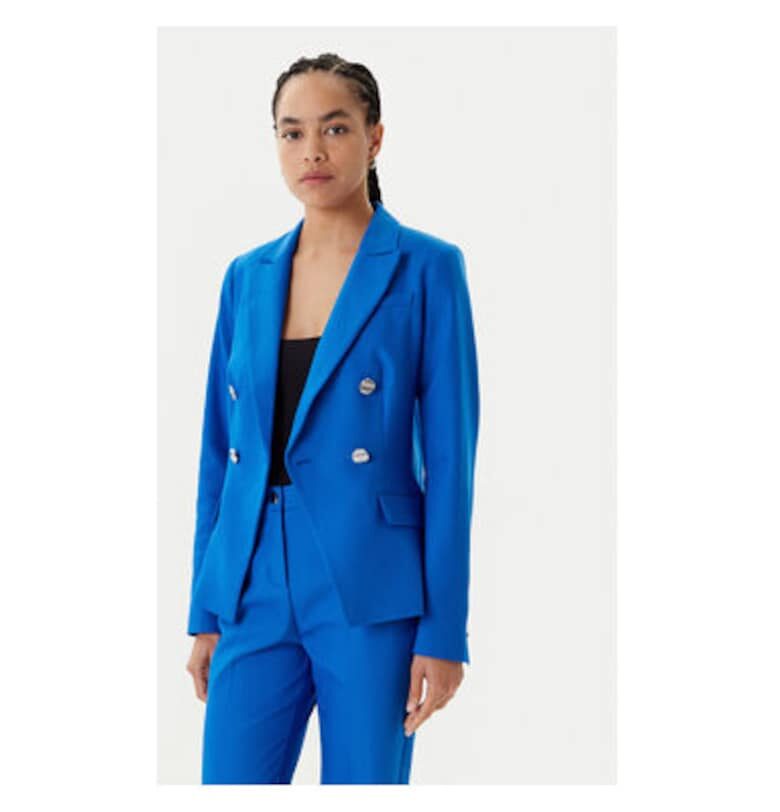 Дамско яке  251-VPKY.F - Памук/Полиестер - Син - Син Morgan