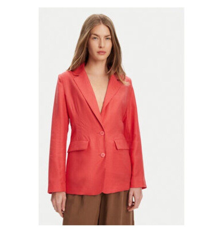 Дамско яке  25BVDW036 - Лиосел/Външен - Червено - Червен United Colors of Benetton