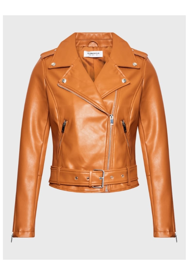 Дамско яке - 301393382 - Полиестер - Кафяв Glamorous