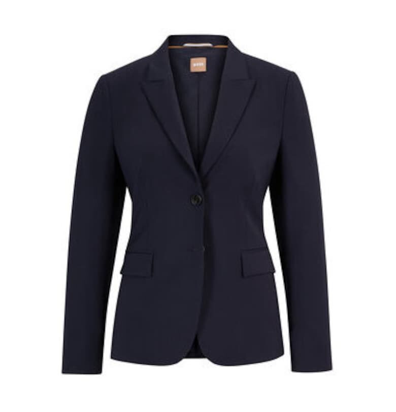 Дамско яке -  302401659 - Вълнено - Син - Син BOSS