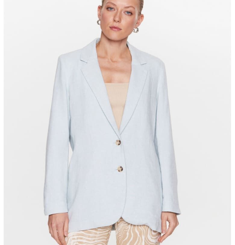 Дамско яке -  302469871 - Лен - Син Moss Copenhagen