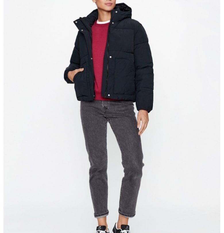 Дамско яке -  303095109 - Полиамид - Черен Champion