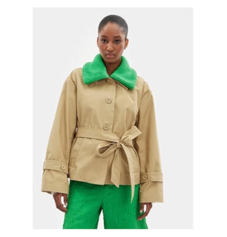 Дамско яке -  303620127 - Памук - Бежов custommade